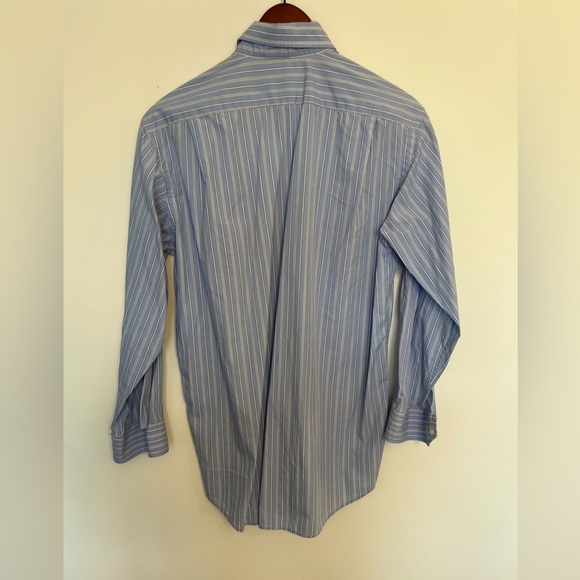 Lacoste Men's Blue Striped Shirt size 39 - Picture 5 of 7